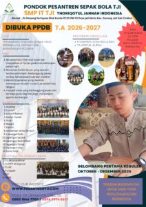 Penerimaan peserta didik baru Pondok Pesantren & SMP IT Thoriqotul Jannah Indonesia Tahun Ajaran 2026-2027