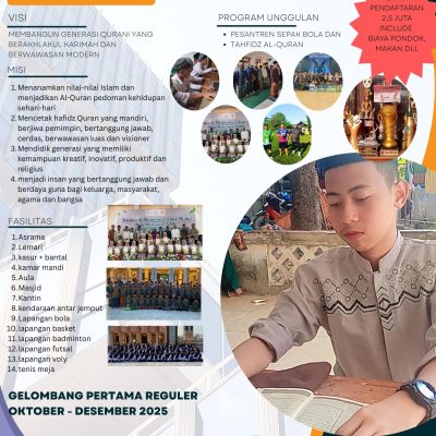 PPDB TAHUN AJARAN 2026-2027 PONDOK PESANTREN SEPAK BOLA DAN SMP IT TJI